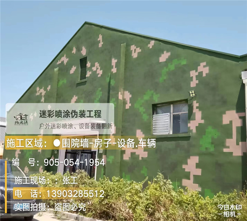 四川外墙数码迷彩漆施工报价清单（100㎡标准墙面测算）